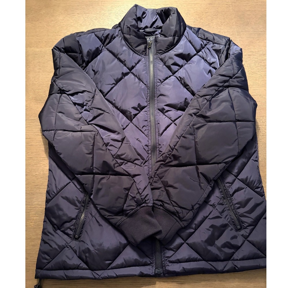 Jachs New York Tribeca Mens Quilted Puffer Jacket Navy Blue Large J19C-892-NVY